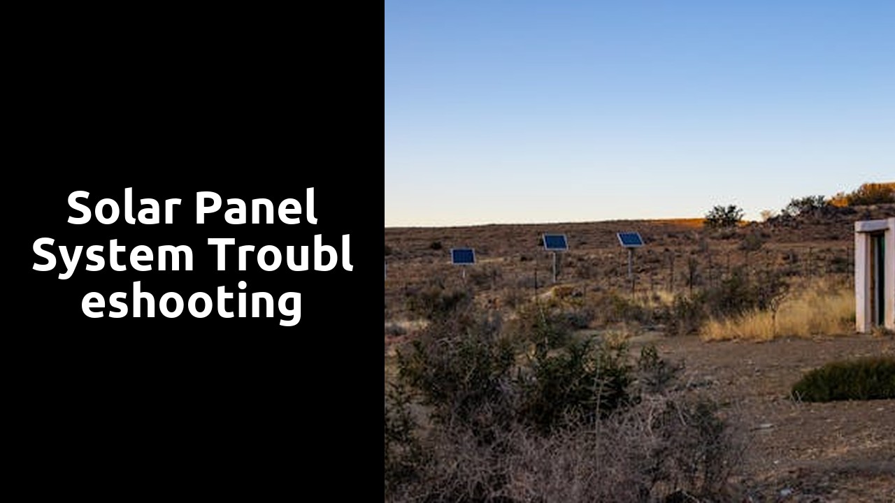 Solar Panel System Troubleshooting