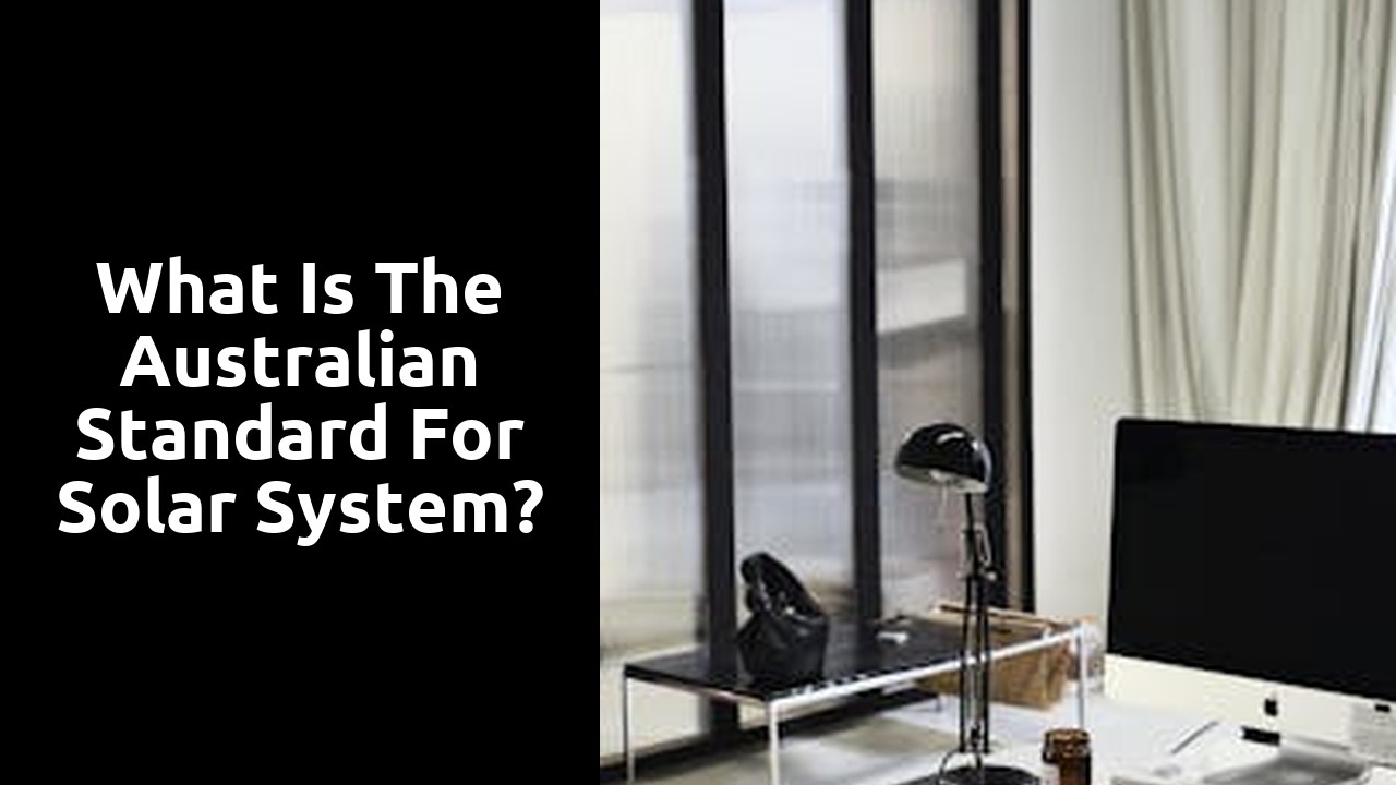 What is the Australian standard for solar system?