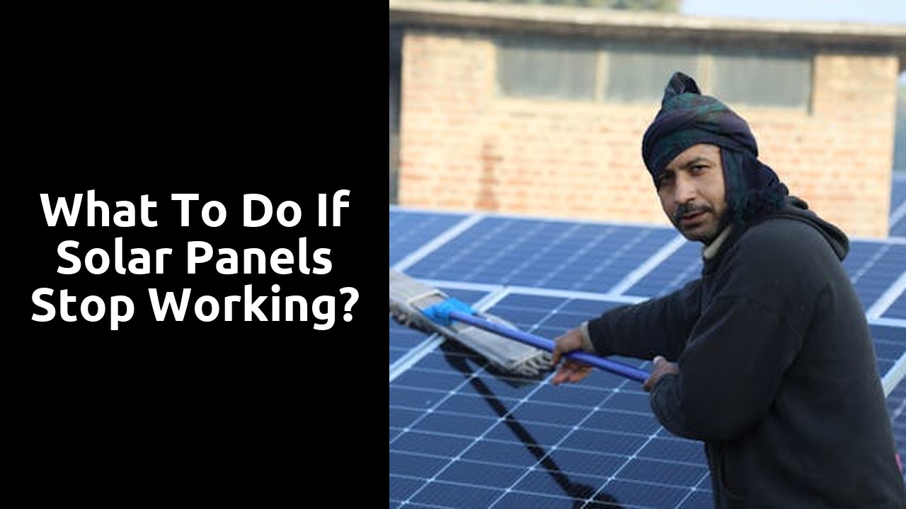 What to do if solar panels stop working?